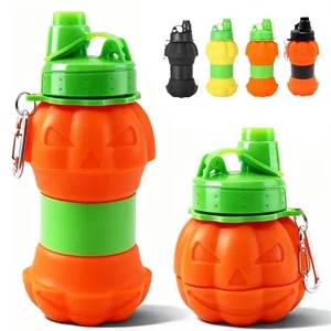 18.6 oz. Halloween Pumpkin Water Bottle with Handle