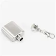 1 oz. Mini Stainless Steel Flask Keychain Set | https://www.bestnamebadges.com
