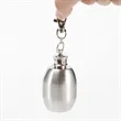 1 oz. Mini Stainless Steel Flask Keychain Set | https://www.bestnamebadges.com