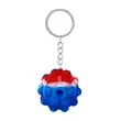 Recycled Push Pop Bubble Ball Fidget Sensory Keychain | https://www.bestnamebadges.com