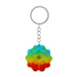 Recycled Push Pop Bubble Ball Fidget Sensory Keychain | https://www.bestnamebadges.com