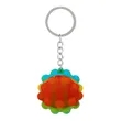 Recycled Push Pop Bubble Ball Fidget Sensory Keychain | https://www.bestnamebadges.com