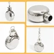 Creative Shaped Stainless Steel Flask with Custom Logo | https://www.bestnamebadges.com