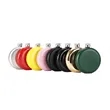 6 oz. Colorful Round Stainless Steel Flask with Logo | https://www.bestnamebadges.com
