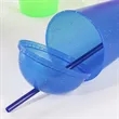 24 oz. Colorful Plastic Tumbler w/ Dome Lid & Straw | https://www.bestnamebadges.com