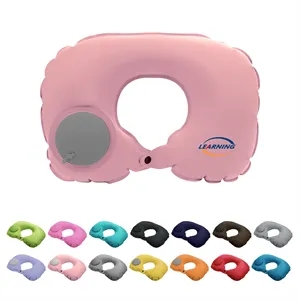 Portable U Shaped Travel Inflatable Neck Pillow