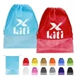 Non Woven Drawstring Shoe Bags With Clear Window | https://www.bestnamebadges.com