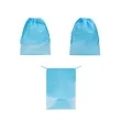 Non Woven Drawstring Shoe Bags With Clear Window | https://www.bestnamebadges.com