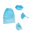 Non Woven Drawstring Shoe Bags With Clear Window | https://www.bestnamebadges.com