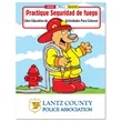 Coloring Book: Practice Fire Safety (Spanish) | https://www.bestnamebadges.com