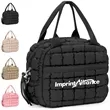 Quilted Insulated Lunch Bag with Dual Zippers | https://www.bestnamebadges.com
