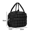 Quilted Insulated Lunch Bag with Dual Zippers | https://www.bestnamebadges.com