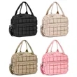 Quilted Insulated Lunch Bag with Dual Zippers | https://www.bestnamebadges.com