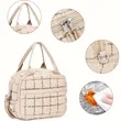 Quilted Insulated Lunch Bag with Dual Zippers | https://www.bestnamebadges.com