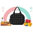 Quilted Insulated Lunch Bag with Dual Zippers | https://www.bestnamebadges.com