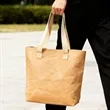 Kraft Paper Tote Bag with Durable Handles | https://www.bestnamebadges.com