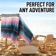Mexican Striped Handwoven Oversized Blanket | https://www.bestnamebadges.com