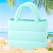 Chic Waterproof Washable EVA Rubber Beach Tote Handbag | https://www.bestnamebadges.com