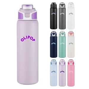 Union Printed - 28 oz. Vacuum Bottle w/ Carry Handle