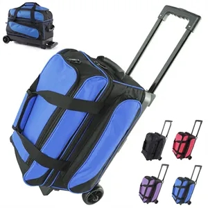 Rolling Bowling Ball Bag with Handle and Wheels