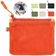 Mesh Nylon Zipper Coin Pouch with Wrist Strap | https://www.bestnamebadges.com