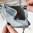 Mesh Nylon Zipper Coin Pouch with Wrist Strap | https://www.bestnamebadges.com