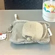 Mesh Nylon Zipper Coin Pouch with Wrist Strap | https://www.bestnamebadges.com