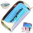 Iridescent Holographic PVC Makeup Pouch with Zipper | https://www.bestnamebadges.com