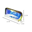Iridescent Holographic PVC Makeup Pouch with Zipper | https://www.bestnamebadges.com