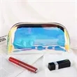 Iridescent Holographic PVC Makeup Pouch with Zipper | https://www.bestnamebadges.com