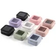 Travel Clear Window Vegan Leather Cosmetic Cube Organizer | https://www.bestnamebadges.com