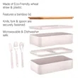 Wheat Straw Bento Box | https://www.bestnamebadges.com