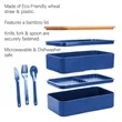 Wheat Straw Bento Box | https://www.bestnamebadges.com