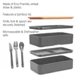 Wheat Straw Bento Box | https://www.bestnamebadges.com