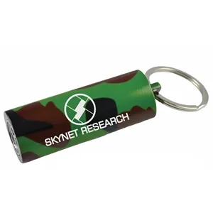 Camo Aluminum Flashlight Keychain
