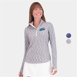 Zero Restriction® Shae Space-Dyed Stretch Zip Mock Pullover