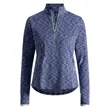 Zero Restriction® Shae Space-Dyed Stretch Zip Mock Pullover | https://www.bestnamebadges.com