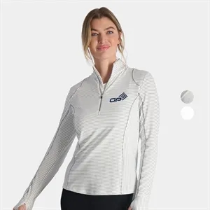 Zero Restriction® Renae Space-Dyed Stretch Zip Mock Pullover