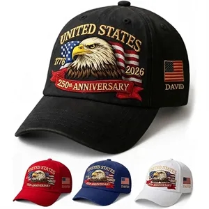 250th Anniversary USA Custom Embroidered United States Hat