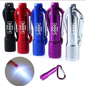 Mini LED Flashlight Keychains Portable Keyring Carabiner