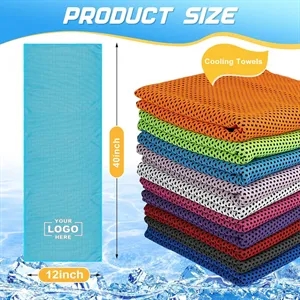 40"x 12" Microfiber Soft Breathable Neck Cooling Towels