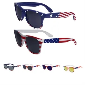 America250th Patriotic Malibu USA Flag Sunglasses