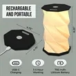 Collapsible Paper Shade USB Rechargeable LED Desk Lamp | https://www.bestnamebadges.com