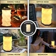 Collapsible Paper Shade USB Rechargeable LED Desk Lamp | https://www.bestnamebadges.com