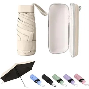 Mini Umbrella with Case,Lightweight Folding Sun