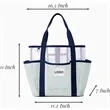 Large Breathable Mesh Beach Tote Bag With Pockets | https://www.bestnamebadges.com