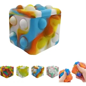 Squeeze Colorful Silicone Ultra Soft Dice Stress Relief Toy