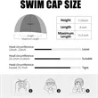 Silicone Swimming Shower Bathing Cap | https://www.bestnamebadges.com