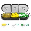 Weekly Pill Organizer 3 Times a Day Separate Container Case | https://www.bestnamebadges.com