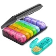 Weekly Pill Organizer 3 Times a Day Separate Container Case | https://www.bestnamebadges.com